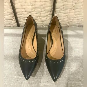 Cole Haan kitten heel with silver studs